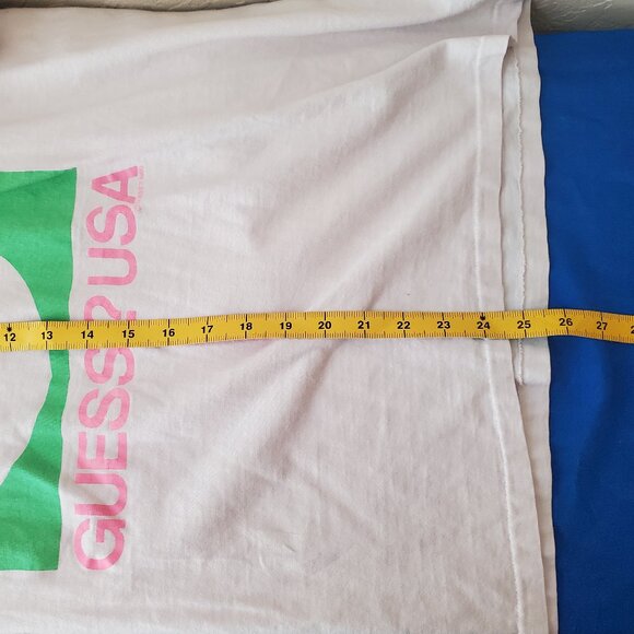 VTG Guess By George Marciano OSFA (XL) Big Logo tshirt - Picture 8 of 11
